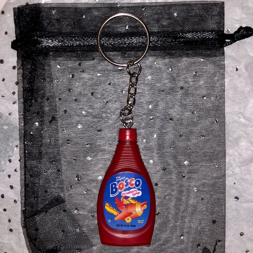 🔑3/$12 Zuru Mini Brands Keychain Strawberry Syrup